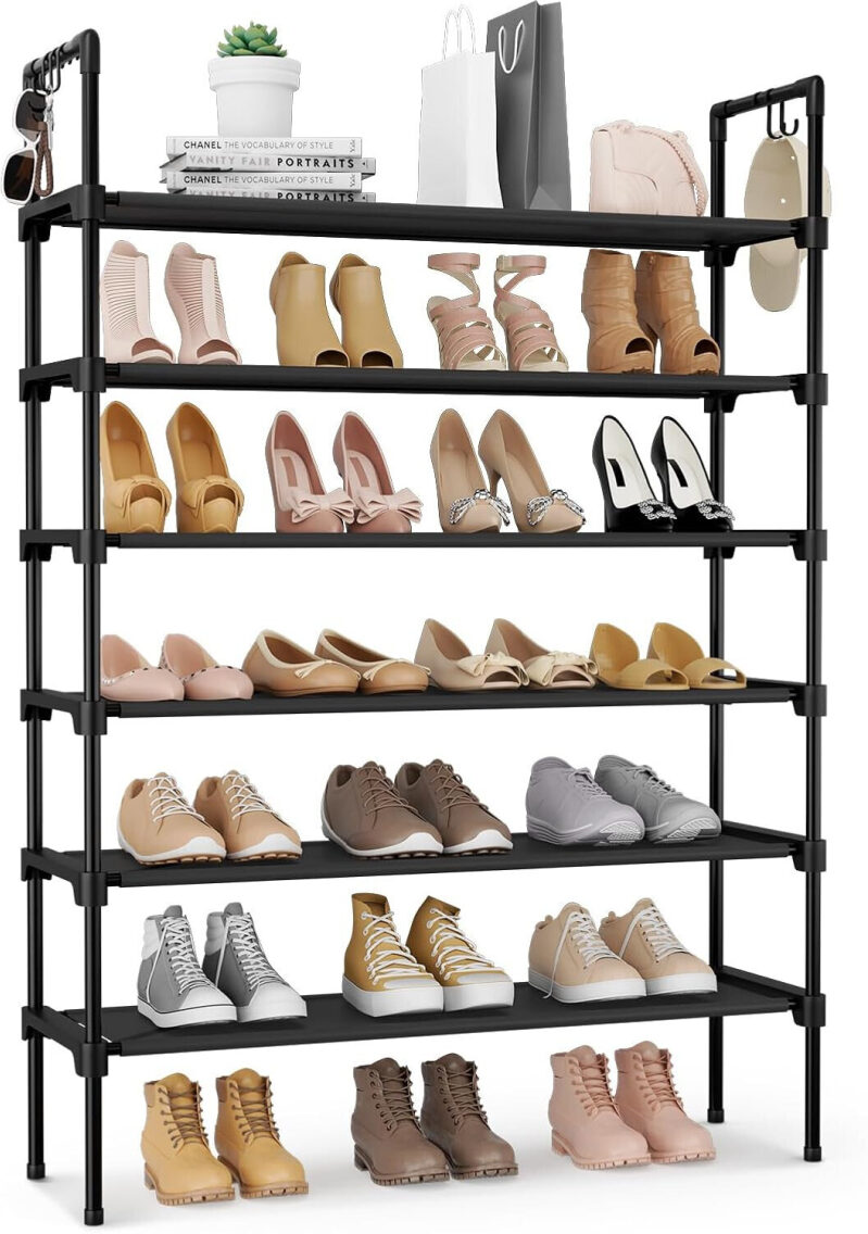Maximize Space with LANTEFUL 6-Tier Shoe Rack