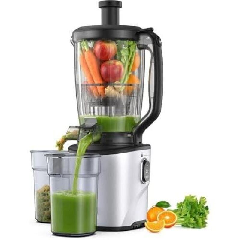 High-Efficiency Slow Juicer with 2.95L BPA-Free Jar - 66% Discount
