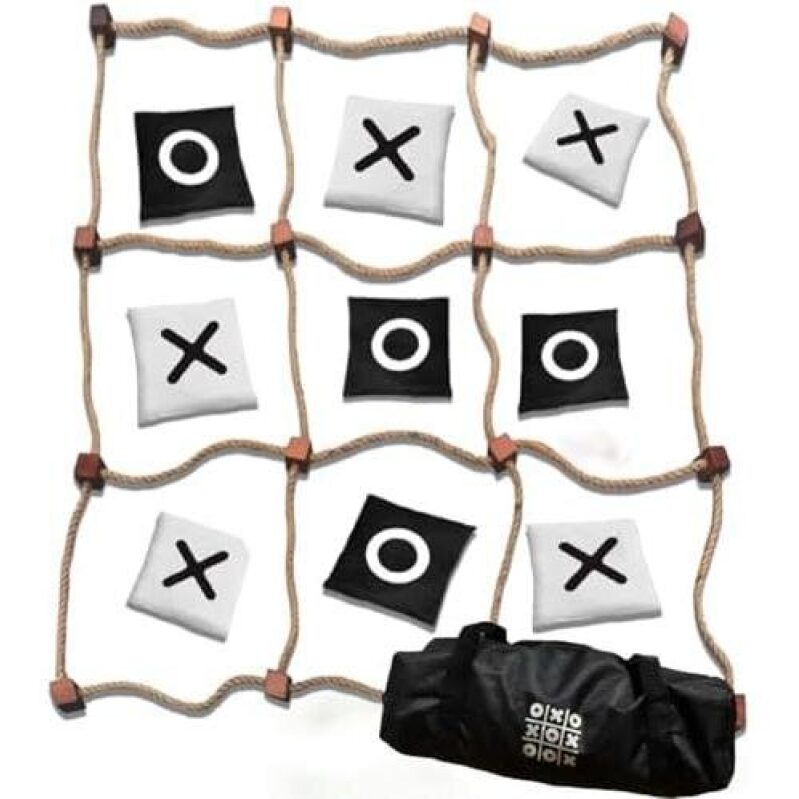 Giant Tic Tac Toe Games Outdoor - 4ft x 4ft Bean Bag Toss Yard Game