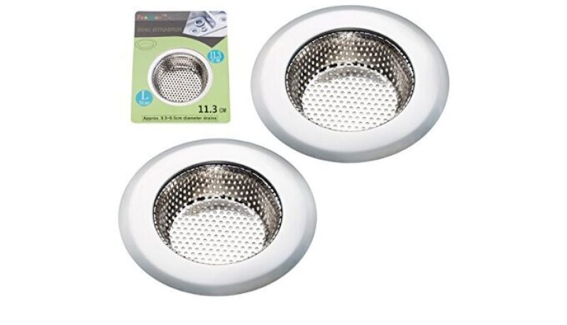 Fengbao 2PCS Stainless Steel Kitchen Sink Strainer - Durable, Rust-Free, Anti-Clog
