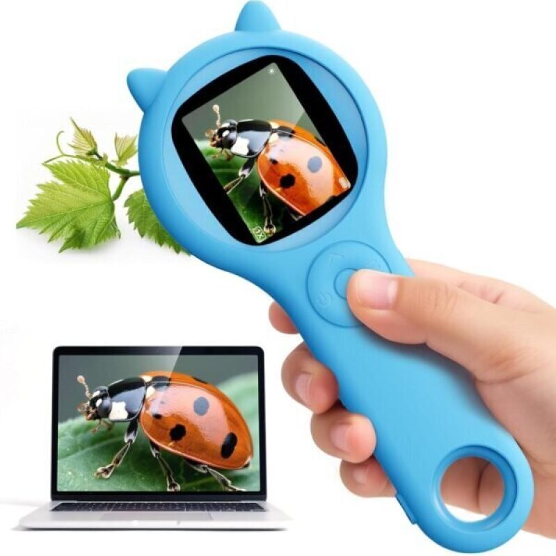 Mini LED Pocket Microscope for Kids - Ideal Gift for 3-10 Year Olds