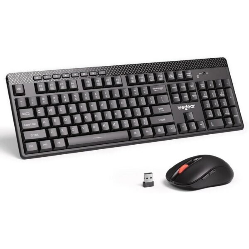 50% Off WeGear Wireless Keyboard and Mouse Combo - Adjustable 4000 DPI Mouse, Silent Typewriter for PC, Desktop, Laptop, MacBook