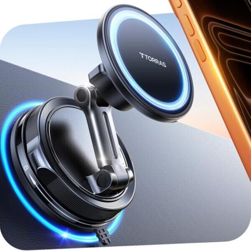 Magnetic Car Mount for iPhone 17 Pro Max - 98+LBS Suction, 360° Adjustable, 68% Off