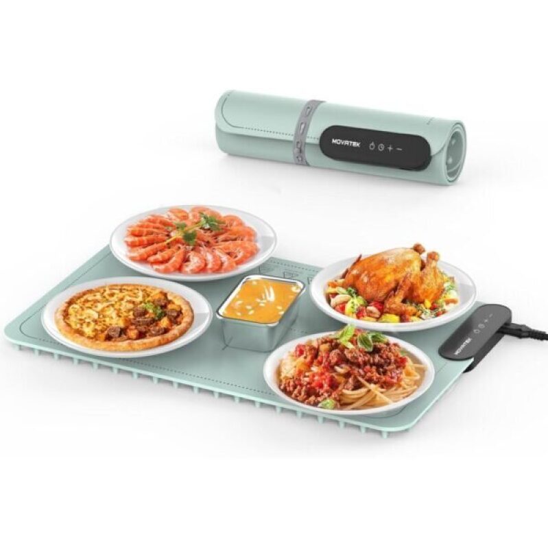 Portable Electric Food Warming Mat with 9 Temperature Settings - 71% Discount