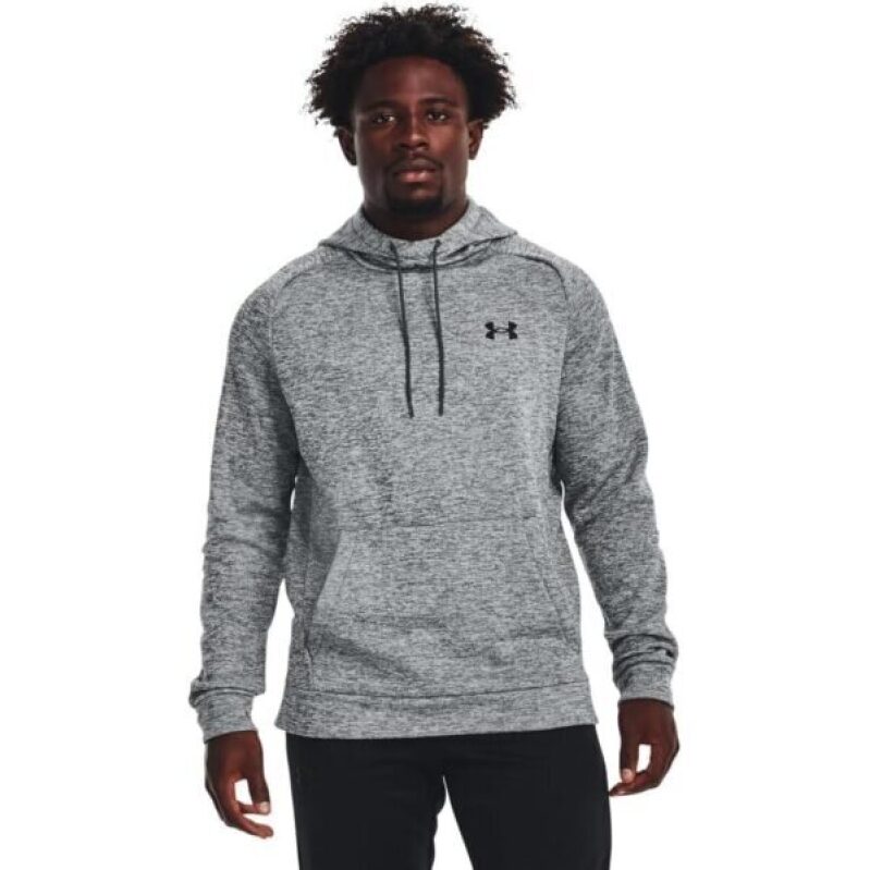Under Armour Men’s Fleece Twist Hoodie, Pitch Gray / Black, Small -63% Off