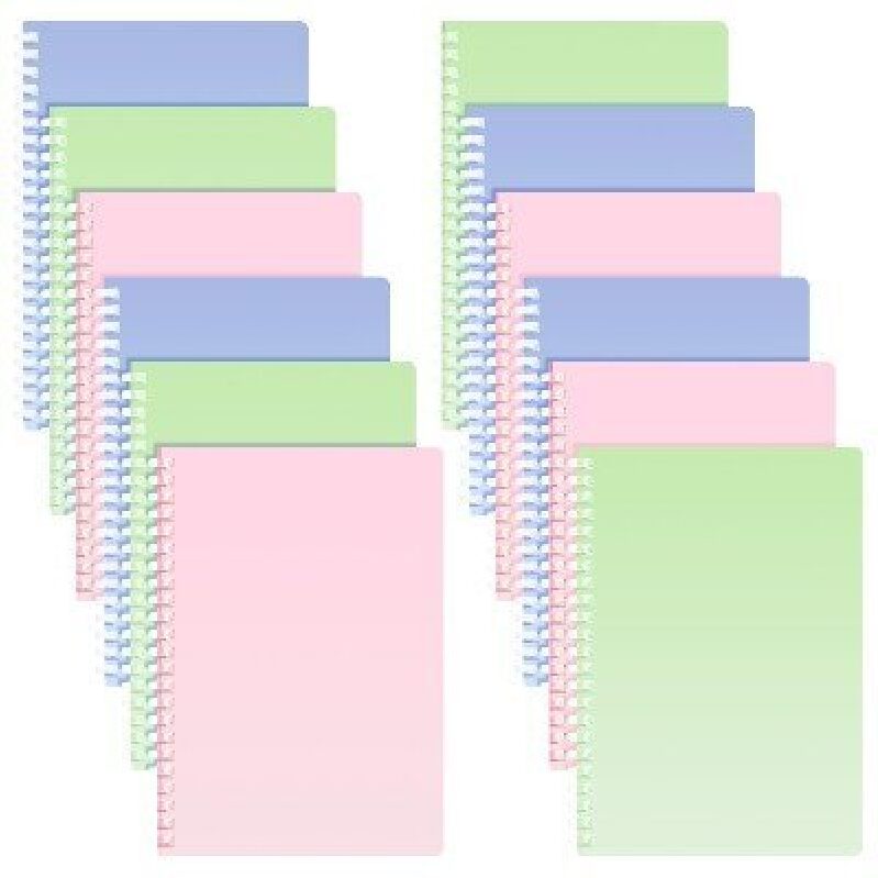 Multi-Color Spiral Notebooks - 9 Pack