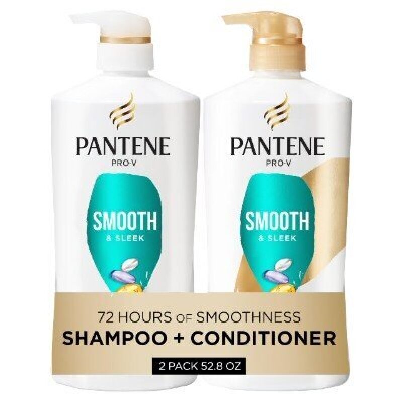 Pantene Pro-V Smooth & Sleek Shampoo + Conditioner 2 Pack