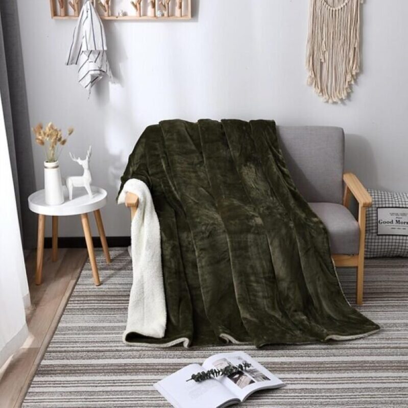Sherpa Fleece Throw Blanket - Cozy and Warm for Any Room