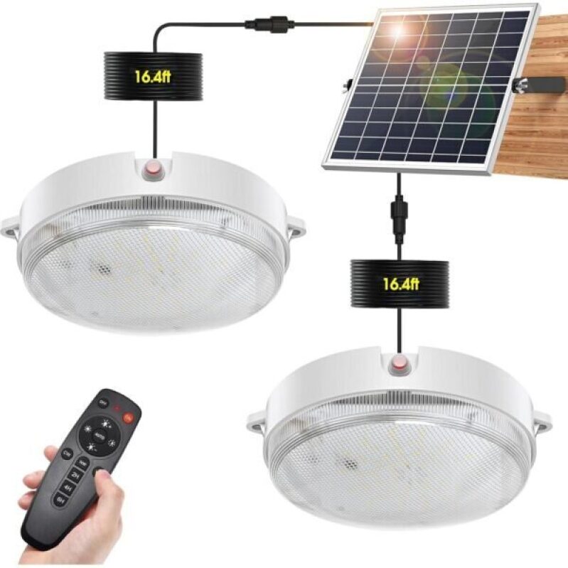 Dual-Use Solar Canopy Light with Remote Control - 50% Off