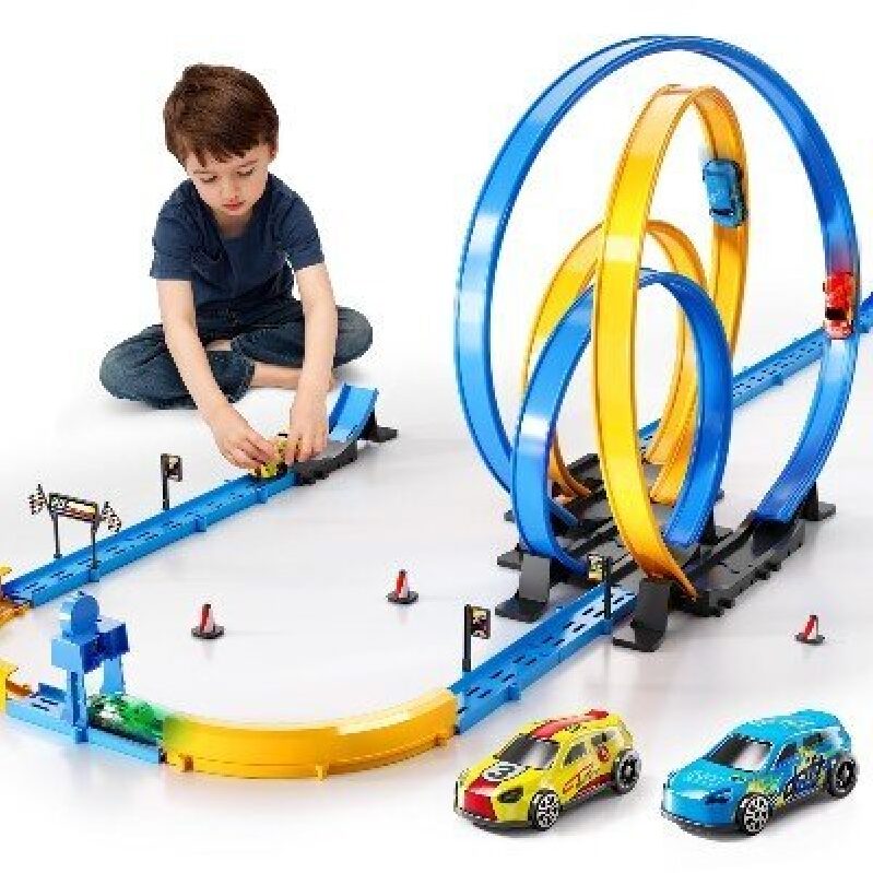 PEADUCK Racing Track Toy Set - Ultimate Fun & Value