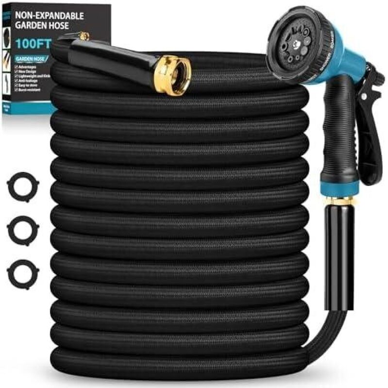 Non-Expandable 100FT Garden Hose - Ultimate Watering Solution