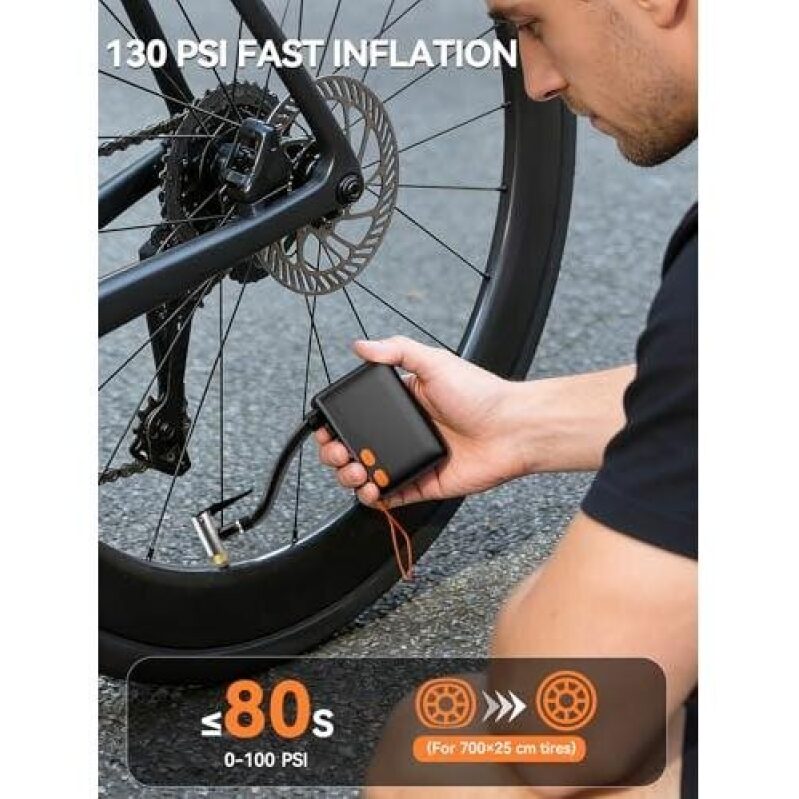 Mini Bike Pump - 50% Off, Fast Inflation, Compact & Efficient
