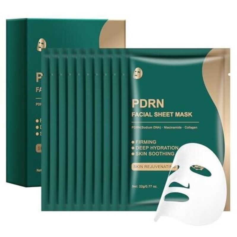 PDRN Facial Sheet Mask with Salmon DNA and Collagen - 10 Sheets