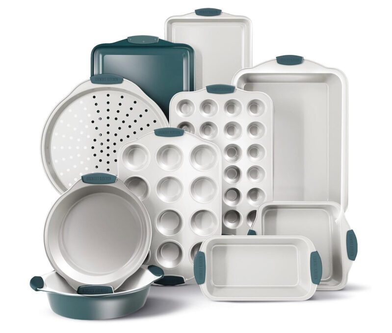 Country Kitchen Non-Stick Bakeware Set of 10 - Perfect for Small Kitchens