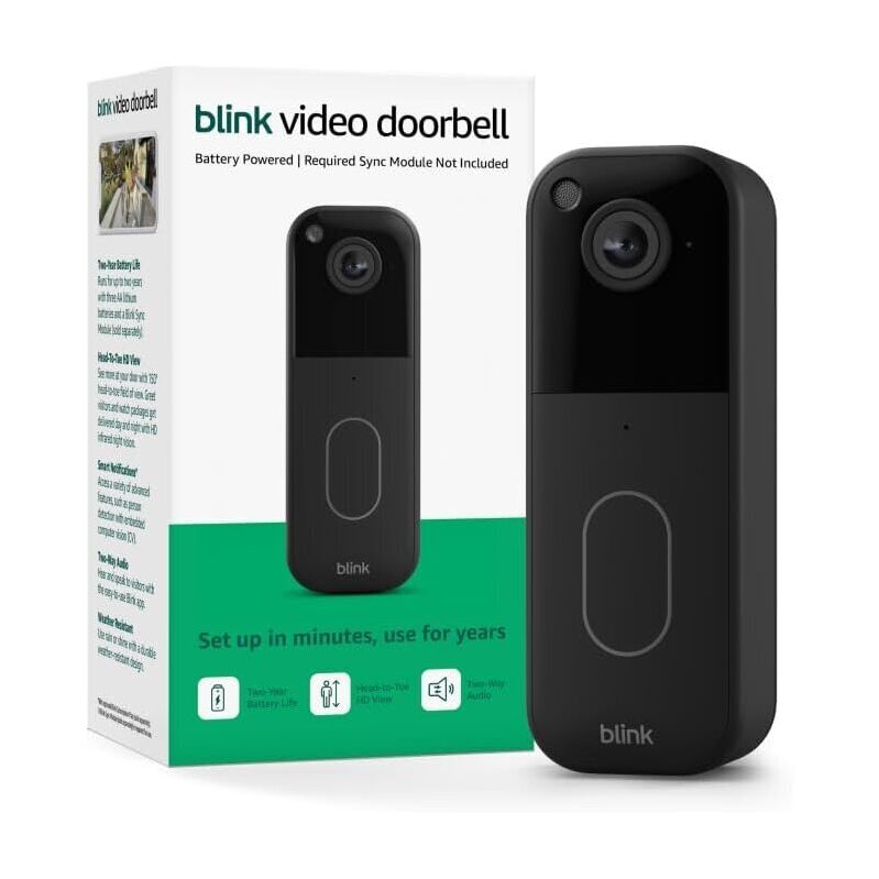 Blink Video Doorbell - Long-Lasting Security for Your Home