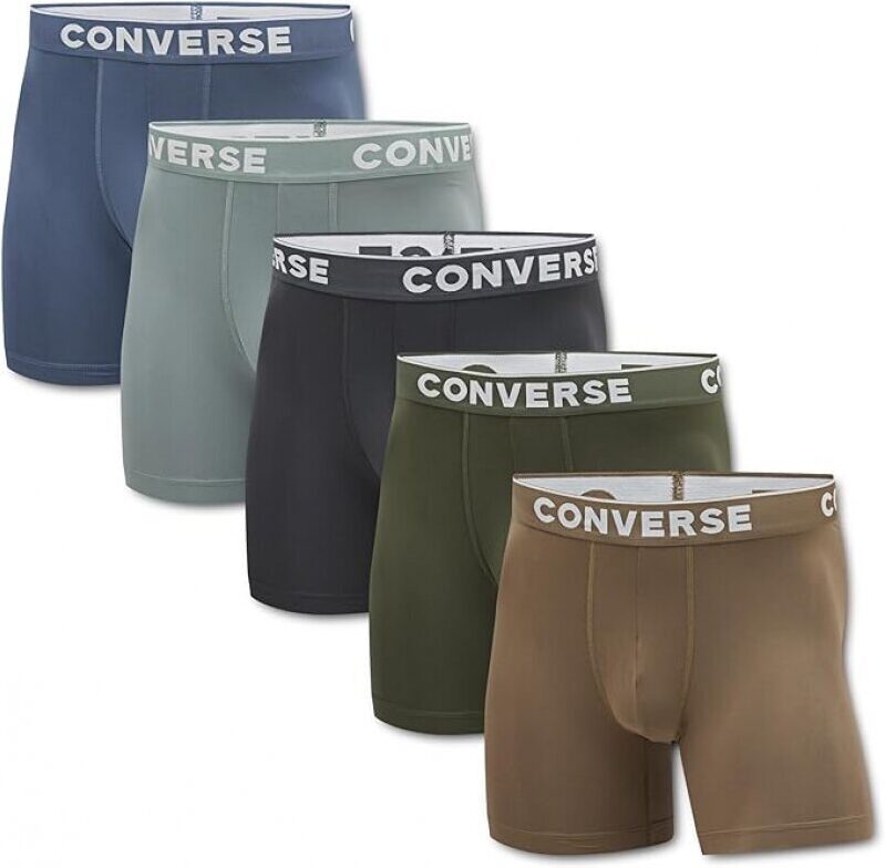 Converse Men's 5-Pack Boxer Briefs - Ultimate Comfort and Style