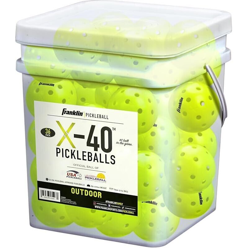 Franklin Sports X-40 Outdoor Pickleballs - Premium Quality Pickleball Set