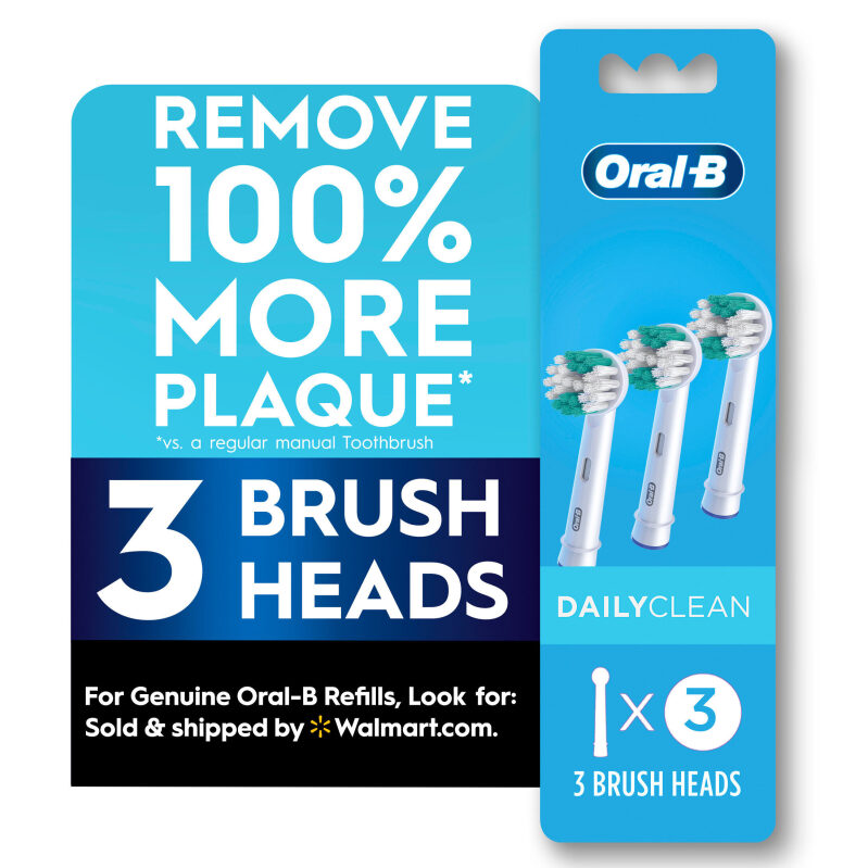 Oral-B Daily Clean Replacement Toothbrush Heads 3ct