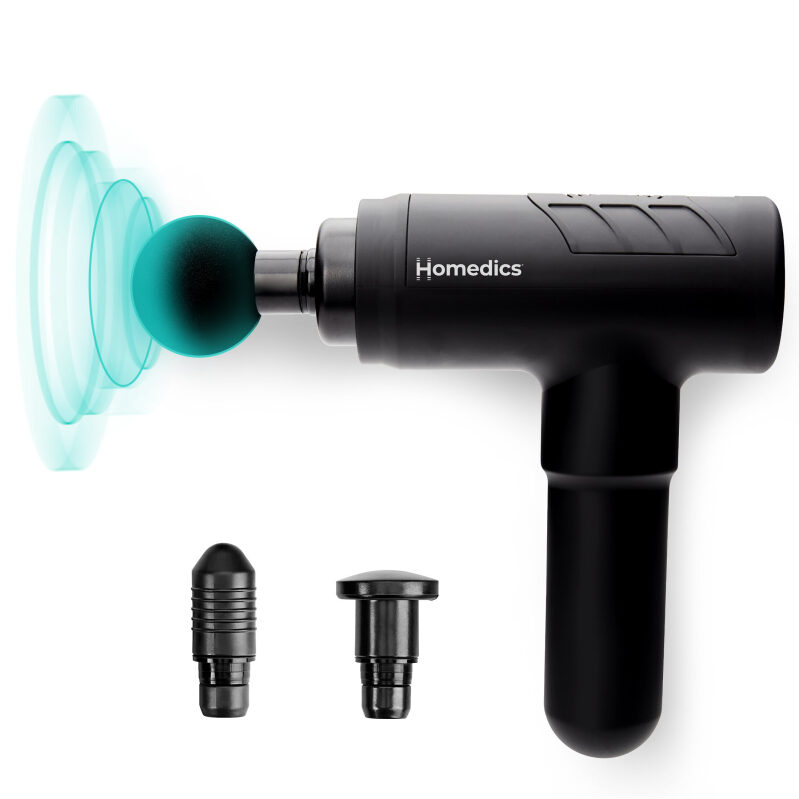 Homedics Rechargeable Therapist Percussion Deep Tissue Massage Gun