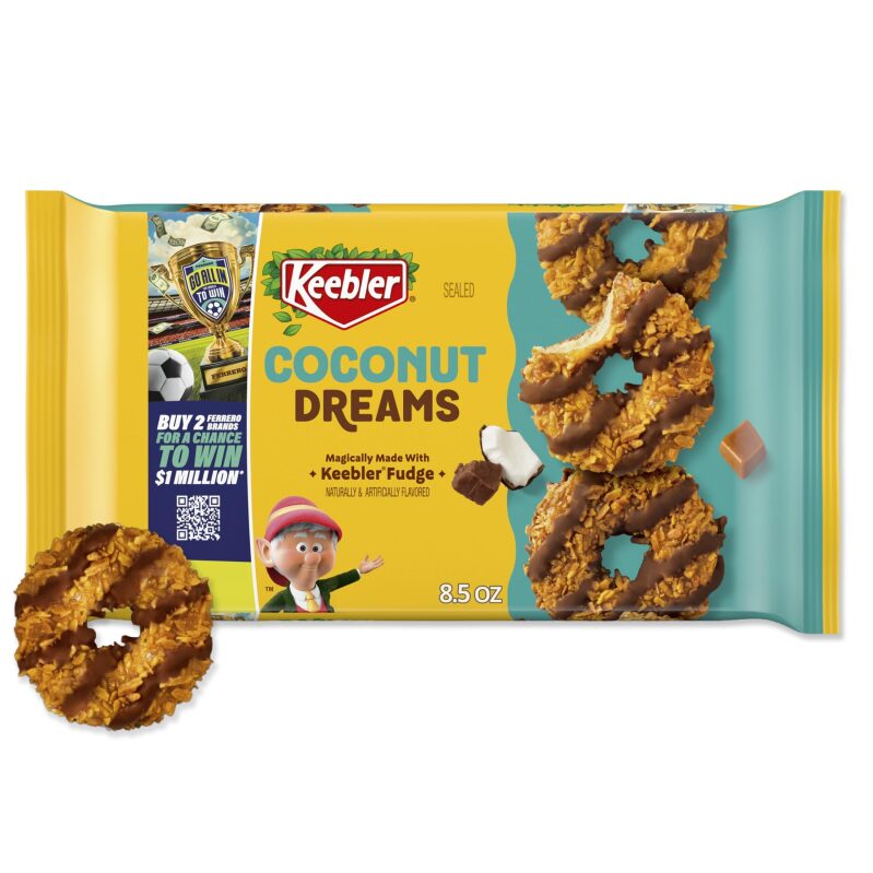 Keebler Coconut Dreams Fudge Cookies - Indulgent Snacking Delight