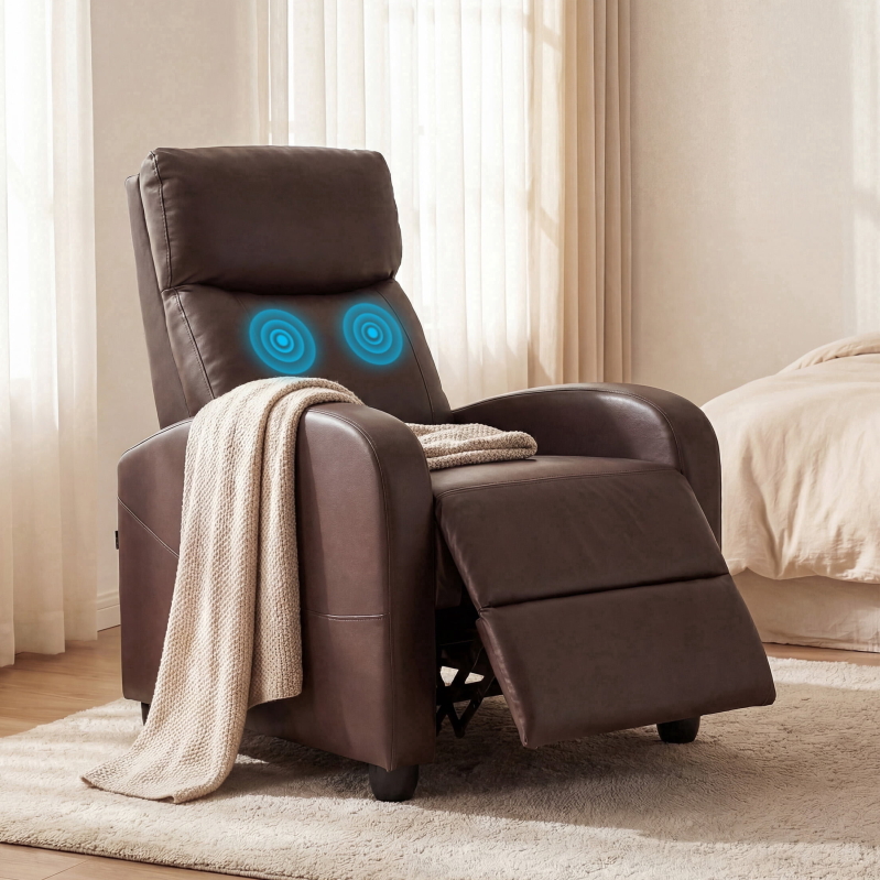 EDX Adjustable Recliner Chair Sofa with Vibration Massage - Ultimate Comfort