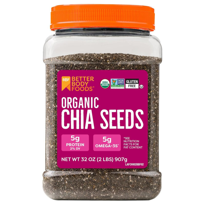 2 lbs Organic Chia Seeds - Prime Eligible