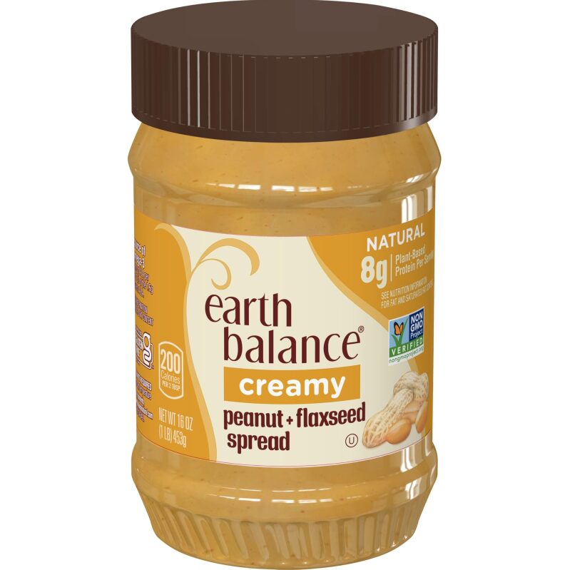 Earth Balance Creamy Peanut Butter and Flaxseed Spread 16oz
