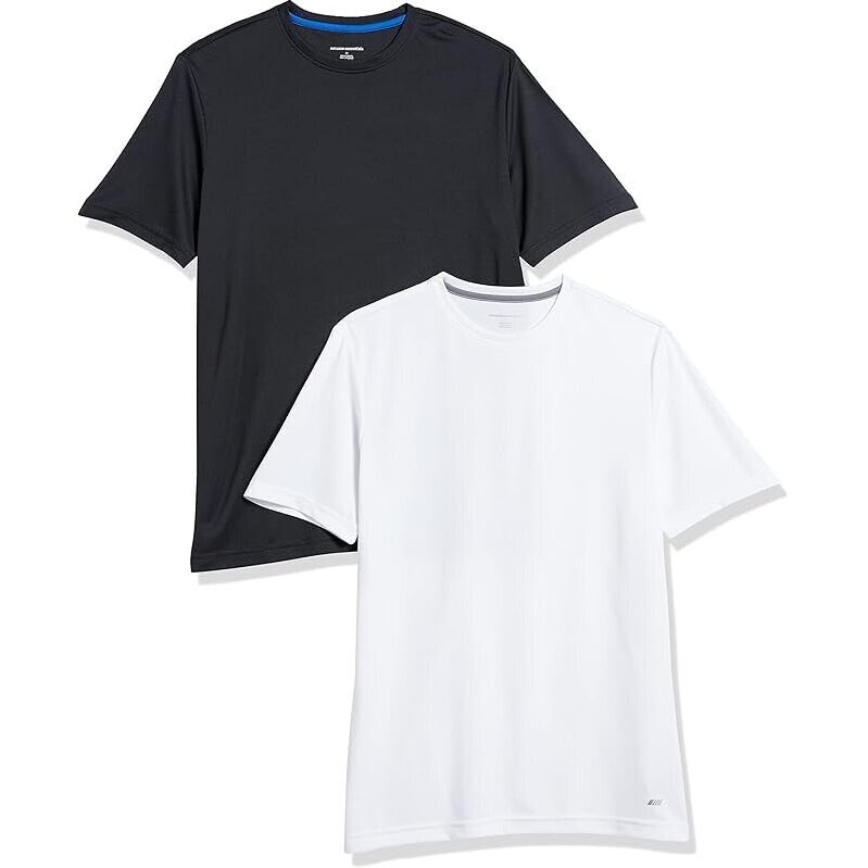 2 Pack Moisture Wicking Tech Gym T-Shirts - High-Performance Athletic Wear
