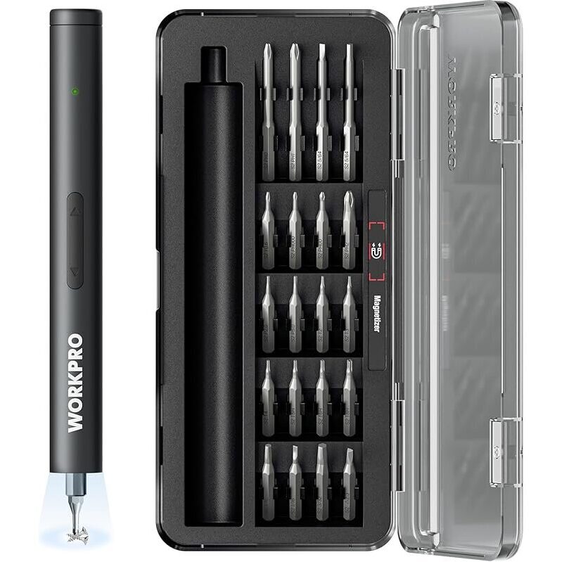 WORKPRO 20-in-1 Mini Electric Screwdriver - Ultimate DIY Toolset