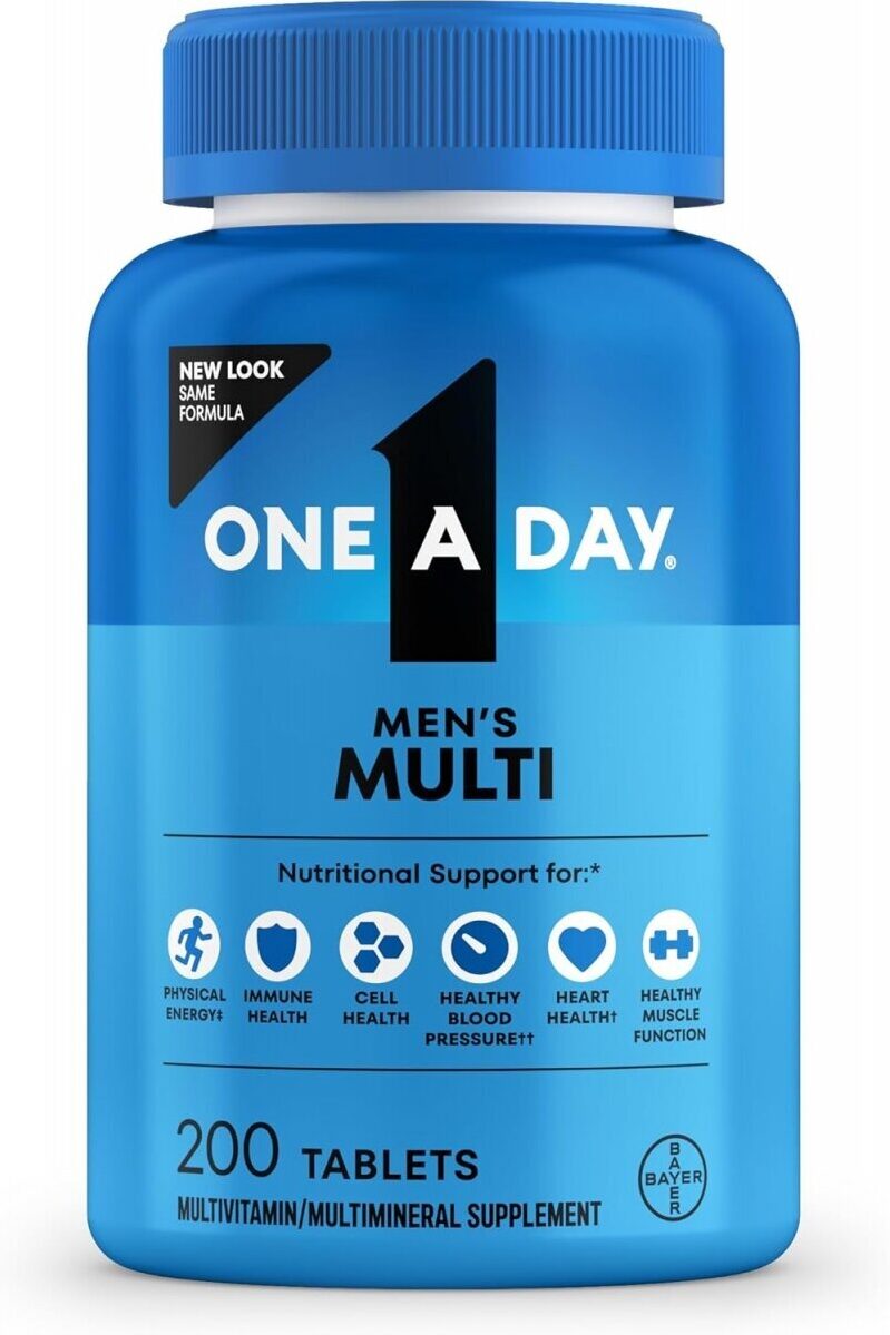 One A Day Men's Multivitamin Tablets - Essential Nutrients for Men