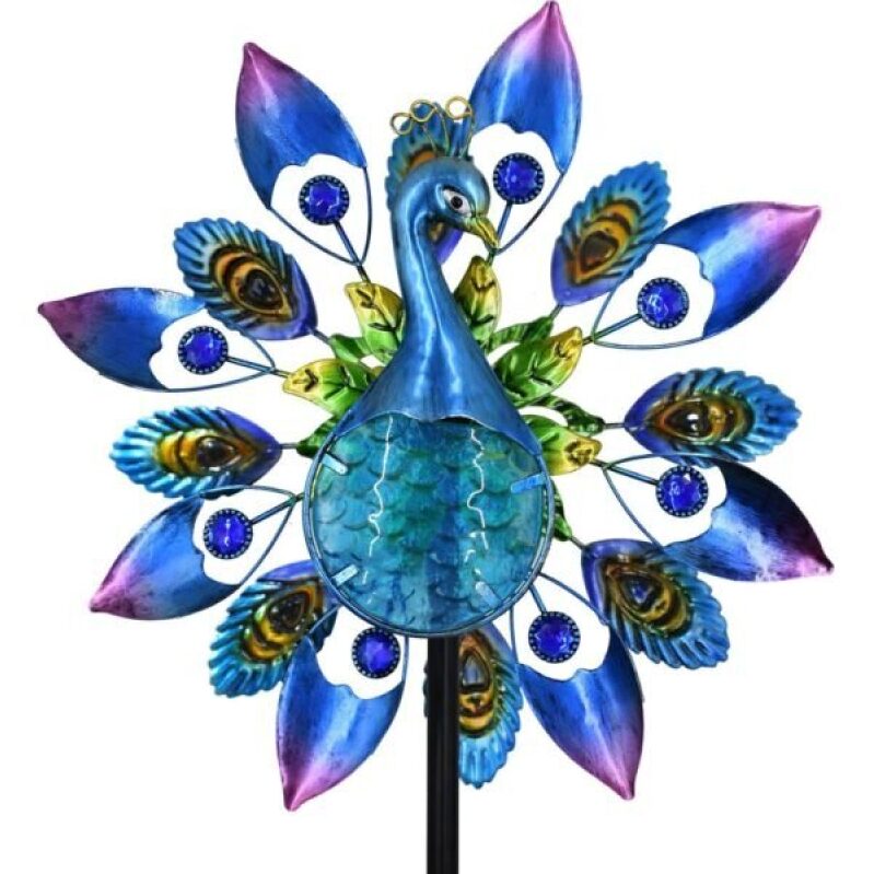 Peacock Metal Wind Spinner for Outdoor -30% Off