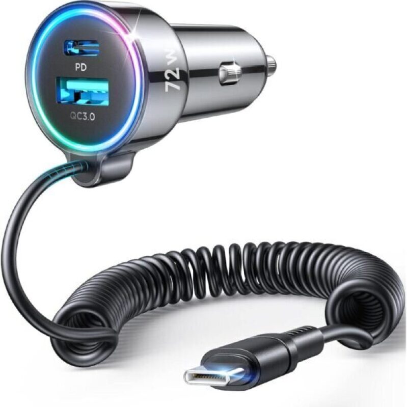 High-Efficiency 72W Dual USB-C Car Charger