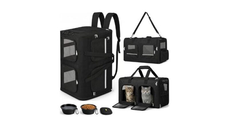Extra Large 3-in-1 Cat Carrier for 2 Cats - Premium Comfort & Convenience