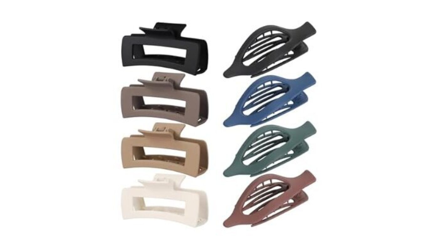 Set of 8 Versatile Hair Clips for Women - Durable & Stylish