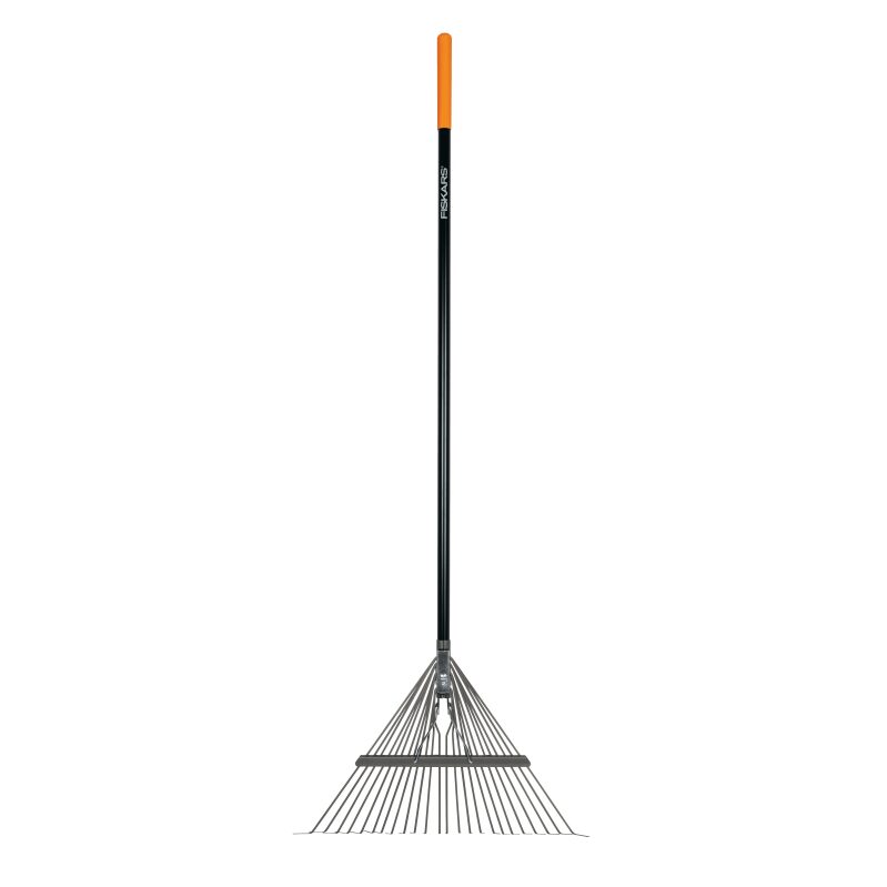 Fiskars Metal Tine Leaf Rake with Fiberglass Handle - 62-in