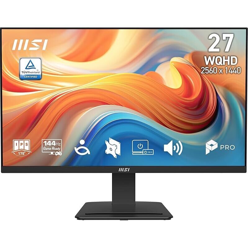 MSI PRO MP273Q E14 27-inch Gaming Monitor - Sharp WQHD Resolution at 144Hz