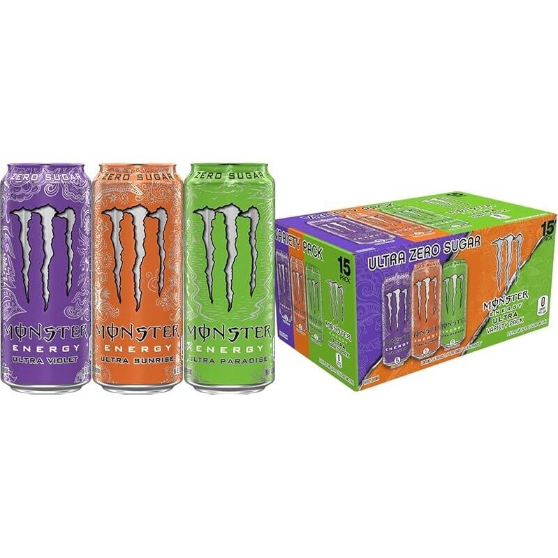 15-Pack Monster Energy Ultra Variety Pack 16oz