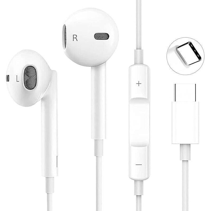 Premium USB C Wired Headphones with Microphone