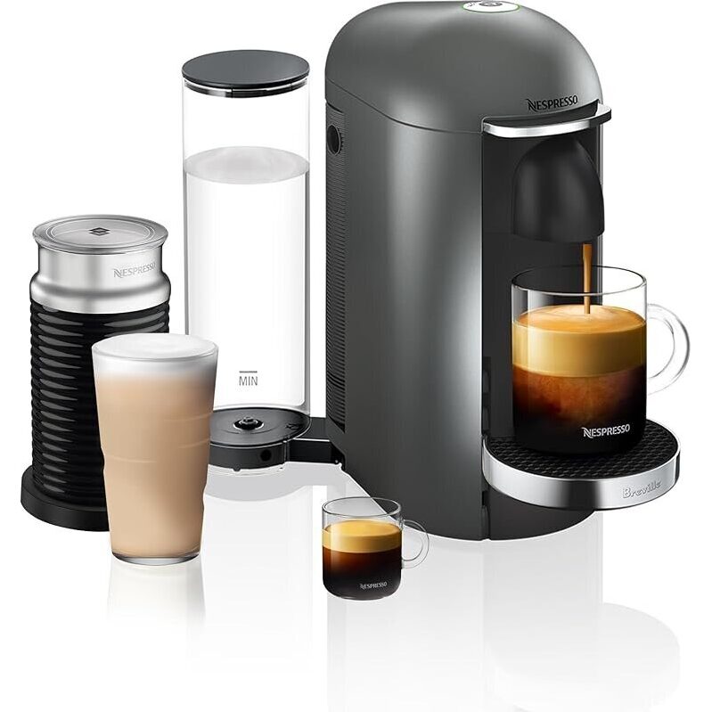 Nespresso Vertuo Plus Deluxe Coffee and Espresso Maker with Milk Frother