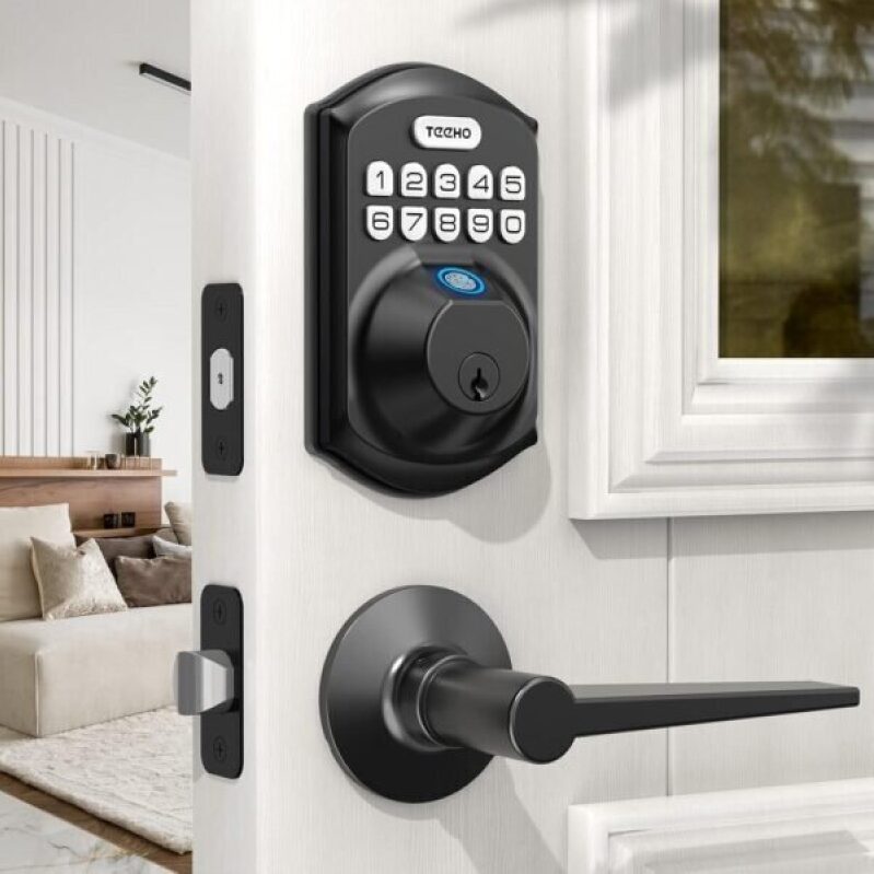 TEEHO TE002L Fingerprint Door Lock - Keyless Entry with Auto Lock