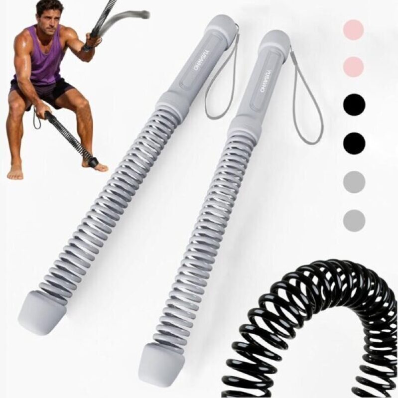 Portable Cordless Battle Ropes for Home Gym - HIIT, Versatile Exercise Equipment