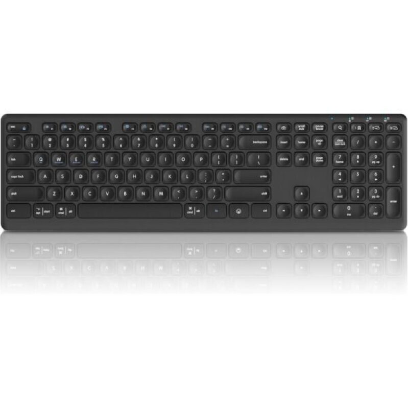 CITLLA Wireless Bluetooth Keyboard - Multi-Device Switching, Full Size, Silent Design for Multiple Devices