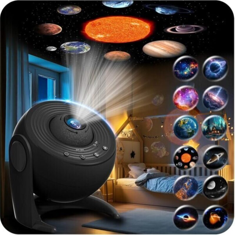 FlyLily Galaxy Projector for Bedroom - 13 in 1 Planetarium Star Projector