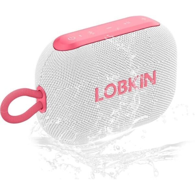 LOBKIN Portable Bluetooth Speaker - 20H Playtime, IP67 Waterproof, 10W Sound, BT 5.4, Stereo Pairing for Home, Outdoors, Travel