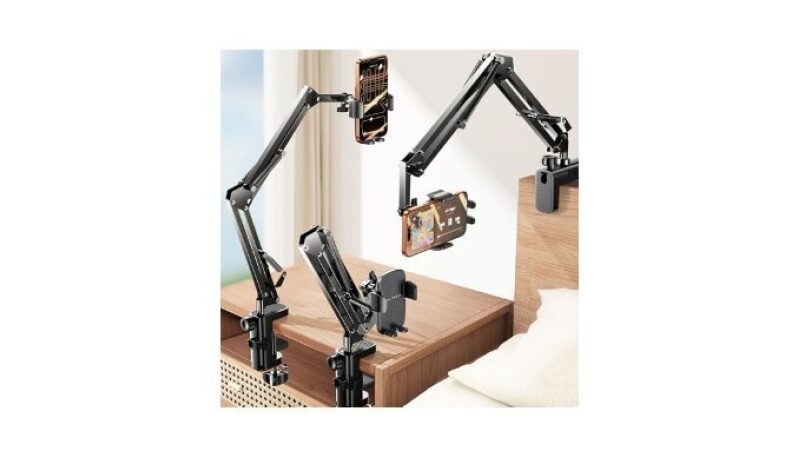 LISEN Gooseneck Phone Holder: 3rd Gen, Flexible Magic Arm Clamp