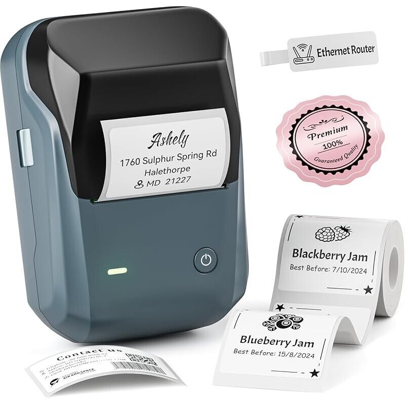 Niimbot B1 2-in-1 Label Maker with Tape - 50x30mm Labels