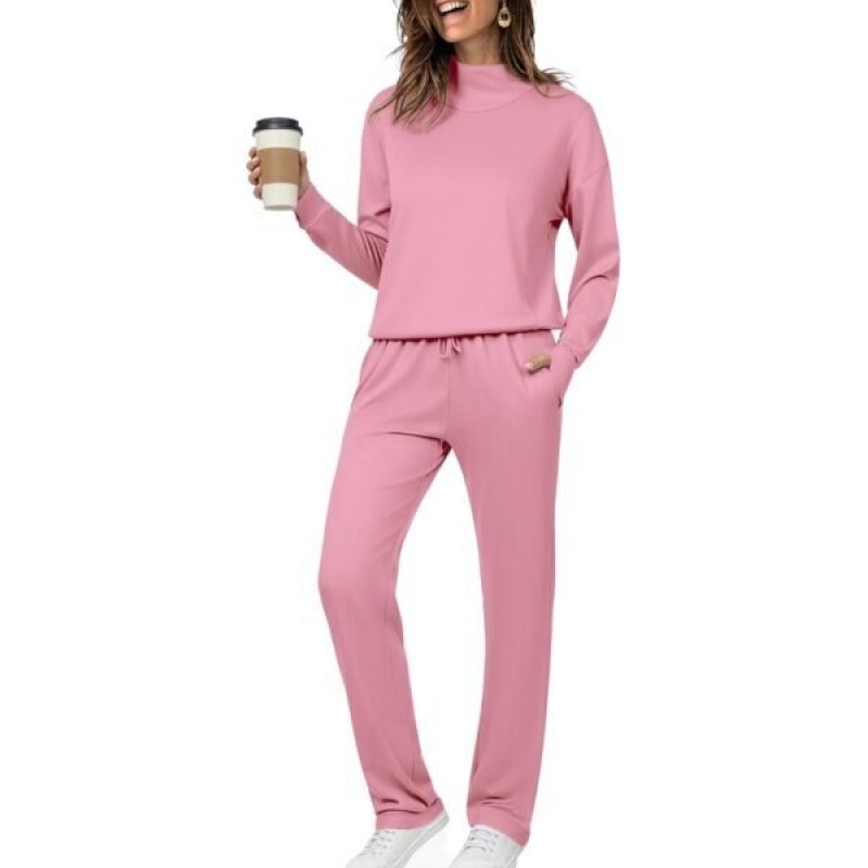 Stylish Totatuit Women's Casual Tracksuit Pink - 66% Off