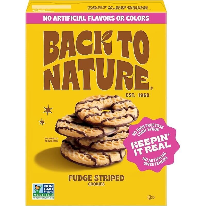 Back to Nature Fudge Striped Cookies - A Sweet, Healthy Treat