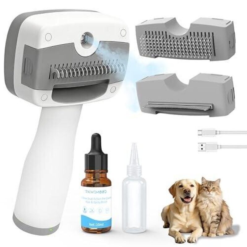 Five-in-One Pet Steam Comb Set with 48% Discount