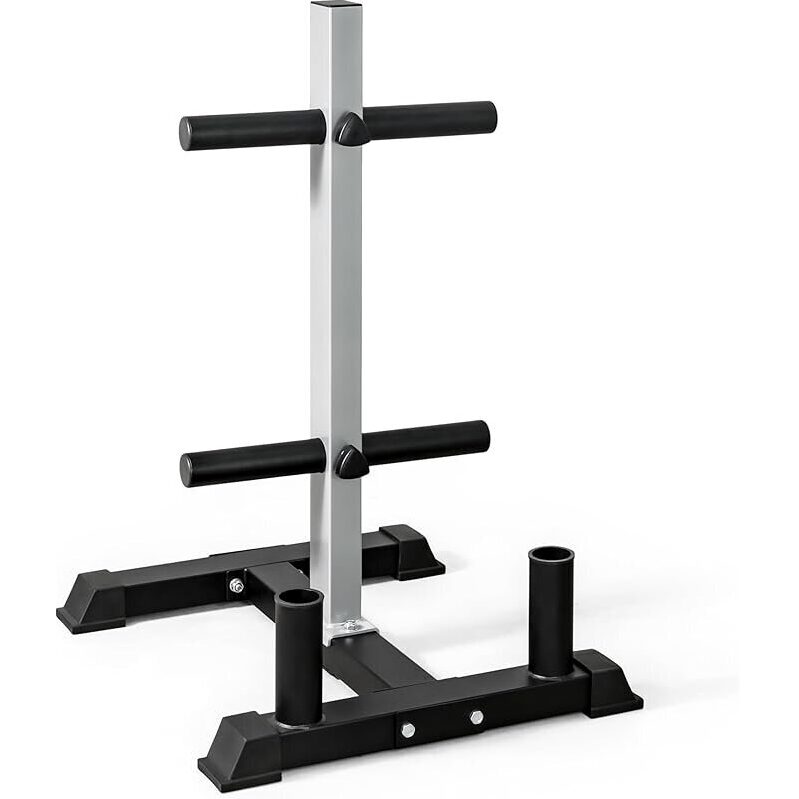 CAP Barbell Olympic Bumper Plate Tree Rack - Heavy-Duty Steel